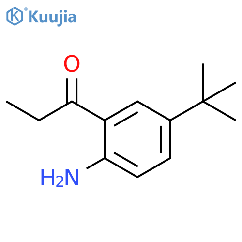 1-Propanone, 1-[2-amino-5-(1,1-dimethylethyl)phenyl]- structure