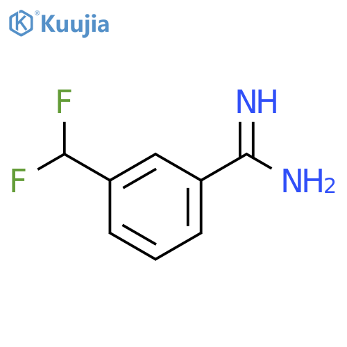 Benzenecarboximidamide, 3-(difluoromethyl)- structure