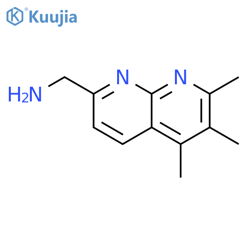 (5,6,7-trimethyl-1,8-naphthyridin-2-yl)methanamine structure