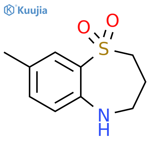 8-methyl-2,3,4,5-tetrahydro-1lambda6,5-benzothiazepine-1,1-dione structure