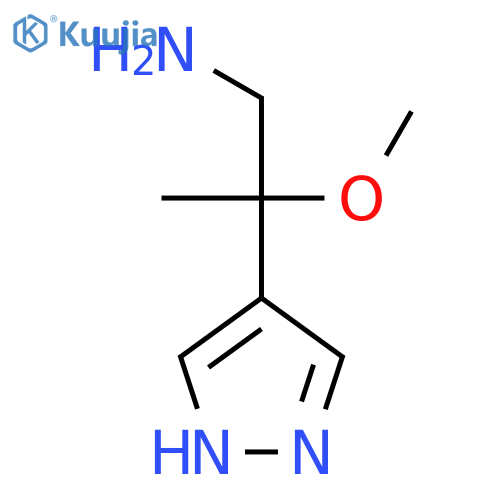 2-Methoxy-2-(1h-pyrazol-4-yl)propan-1-amine structure