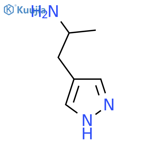 1-(1H-pyrazol-4-yl)propan-2-amine structure