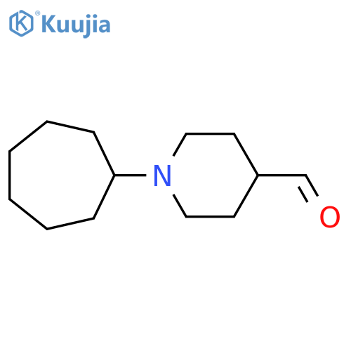 1-Cycloheptylpiperidine-4-carbaldehyde structure