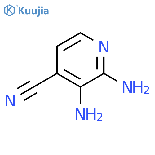 2,3-diaminopyridine-4-carbonitrile structure