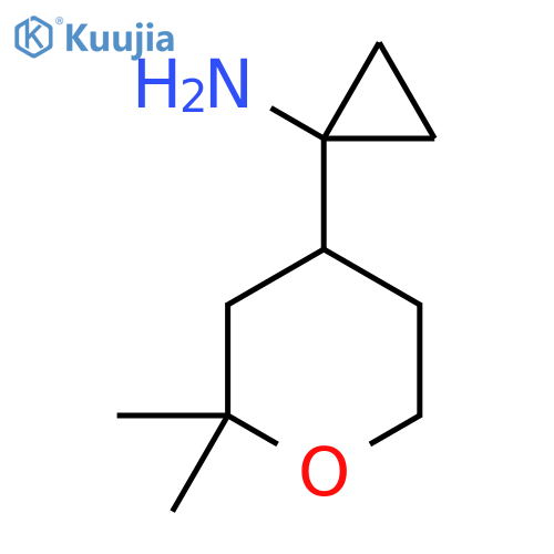 1-(2,2-Dimethyl-tetrahydro-pyran-4-yl)-cyclopropylamine structure