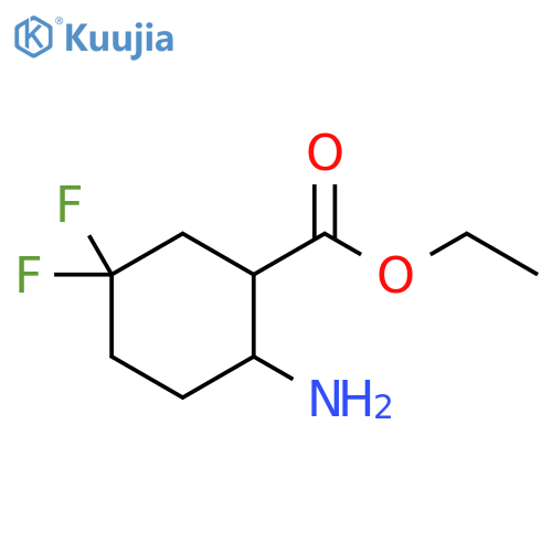 ethyl 2-amino-5,5-difluoro-cyclohexanecarboxylate structure