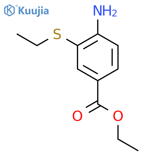 ethyl 4-amino-3-(ethylsulfanyl)benzoate structure