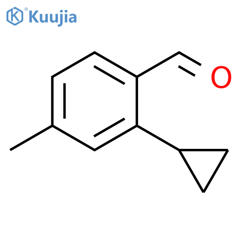 2-cyclopropyl-4-methylbenzaldehyde structure