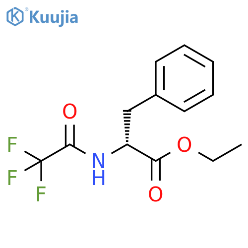 D-Phenylalanine, N-(trifluoroacetyl)-, ethyl ester structure