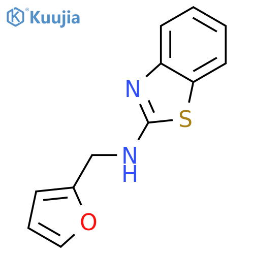 N-(furan-2-yl)methyl-1,3-benzothiazol-2-amine structure