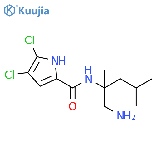 1H-Pyrrole-2-carboxamide, N-[1-(aminomethyl)-1,3-dimethylbutyl]-4,5-dichloro- structure