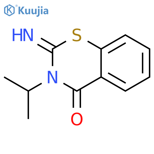 4H-1,3-Benzothiazin-4-one,2,3-dihydro-2-imino-3-(1-methylethyl)- structure