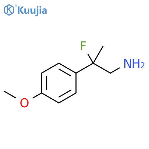 2-fluoro-2-(4-methoxyphenyl)propan-1-amine structure