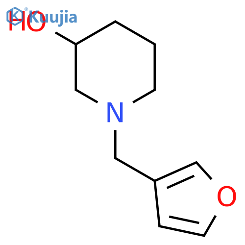 1-(furan-3-yl)methylpiperidin-3-ol structure