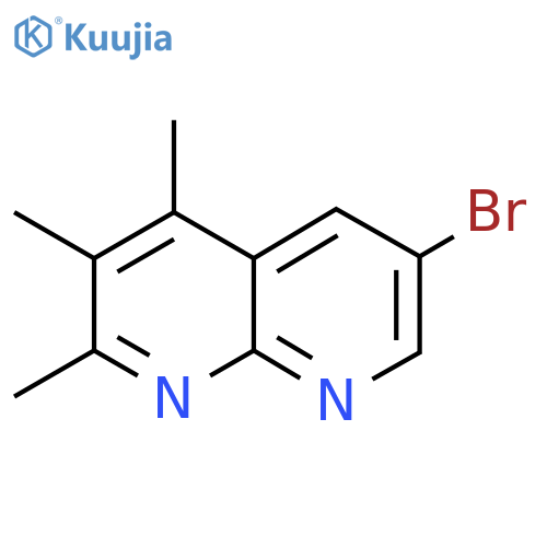 6-Bromo-2,3,4-trimethyl-1,8-naphthyridine structure