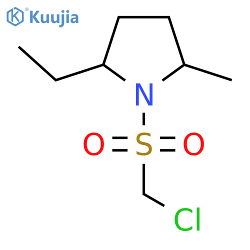 1-Chloromethanesulfonyl-2-ethyl-5-methylpyrrolidine structure