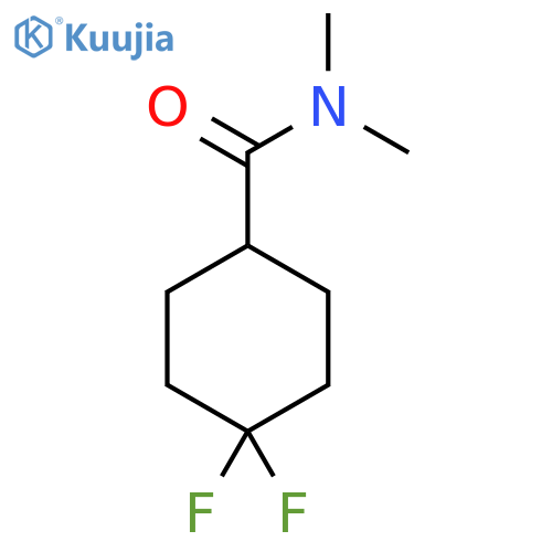 4,4-difluoro-N,N-dimethylcyclohexane-1-carboxamide structure