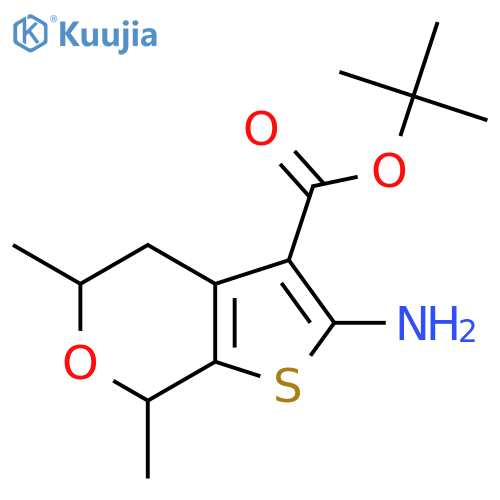 tert-Butyl 2-Amino-5,7-dimethyl-4H,5H,7H-thieno2,3-cpyran-3-carboxylate structure