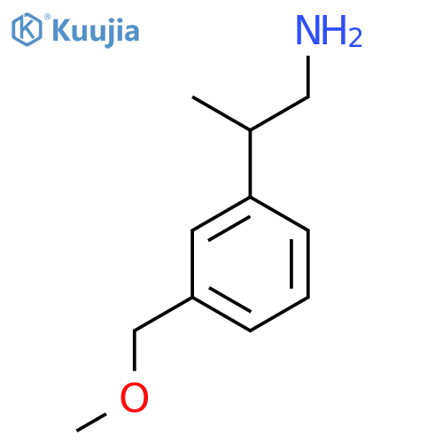 2-3-(methoxymethyl)phenylpropan-1-amine structure