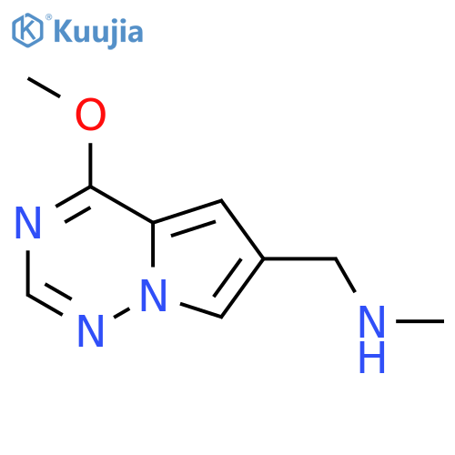 1-(4-Methoxypyrrolo[2,1-f][1,2,4]triazin-6-yl)-N-methylmethanamine structure