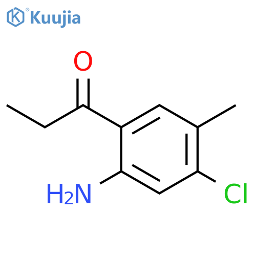 1-Propanone, 1-(2-amino-4-chloro-5-methylphenyl)- structure