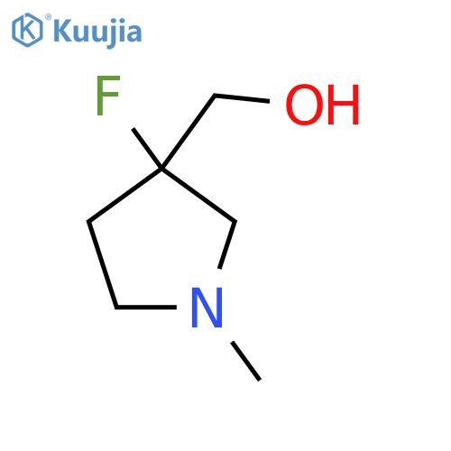 (3-Fluoro-1-methyl-pyrrolidin-3-yl)methanol structure