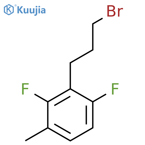 2-(3-bromopropyl)-1,3-difluoro-4-methylbenzene structure
