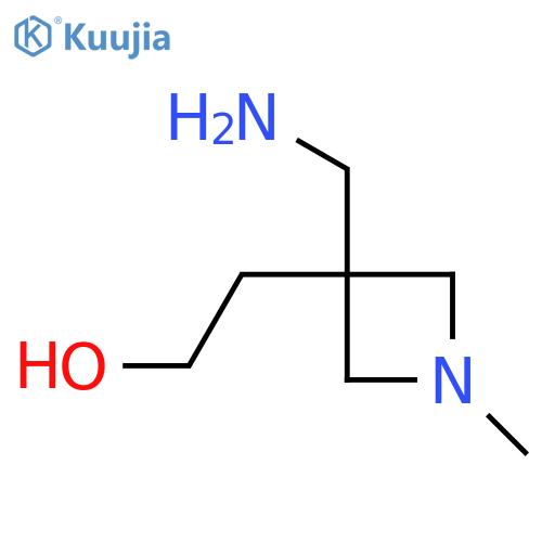 2-[3-(Aminomethyl)-1-methylazetidin-3-yl]ethan-1-ol structure