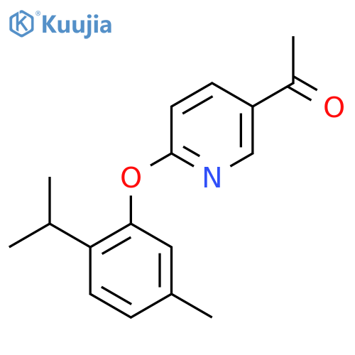 5-Acetyl-2-(2-isopropyl-5-methylphenoxy) pyridine structure