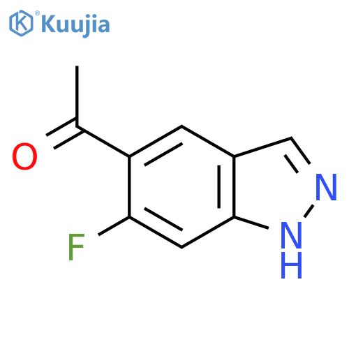 1-(6-fluoro-1H-indazol-5-yl)ethanone structure