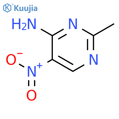 4-Pyrimidinamine,2-methyl-5-nitro- structure
