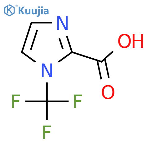 1-(trifluoromethyl)-1H-imidazole-2-carboxylic acid structure