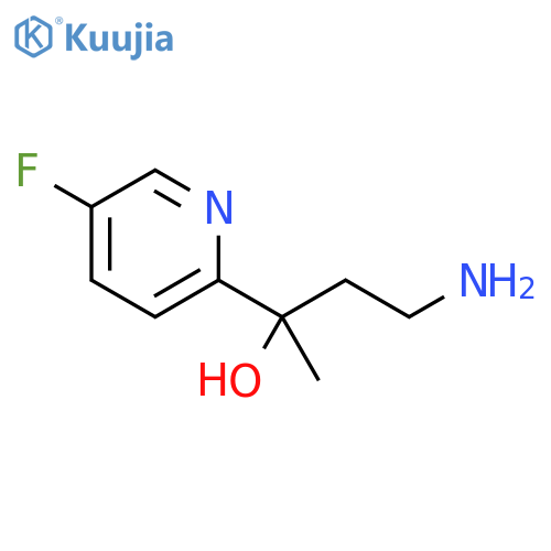 2-Pyridinemethanol, α-(2-aminoethyl)-5-fluoro-α-methyl- structure