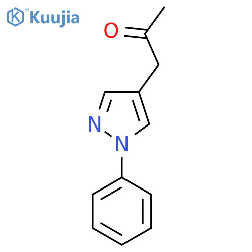 1-(1-phenyl-1H-pyrazol-4-yl)propan-2-one structure