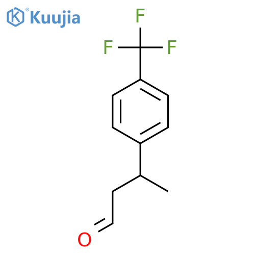 3-4-(trifluoromethyl)phenylbutanal structure