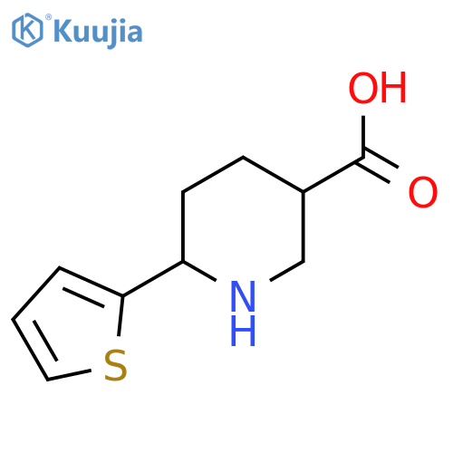 6-(thiophen-2-yl)piperidine-3-carboxylic acid structure