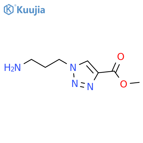 Methyl 1-(3-aminopropyl)-1H-1,2,3-triazole-4-carboxylate structure
