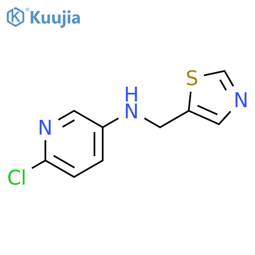 6-chloro-N-(1,3-thiazol-5-yl)methylpyridin-3-amine structure