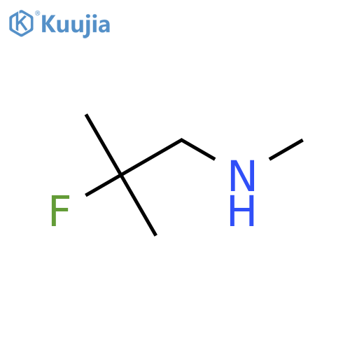 (2-fluoro-2-methylpropyl)(methyl)amine structure