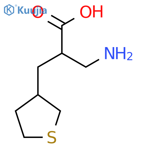 3-amino-2-(thiolan-3-yl)methylpropanoic acid structure