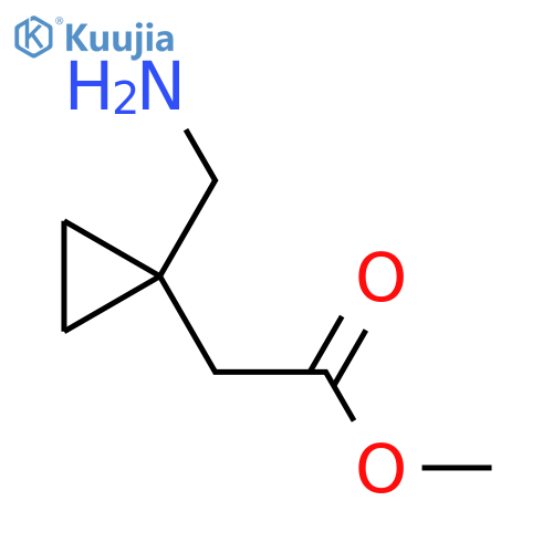 methyl 2-1-(aminomethyl)cyclopropylacetate structure
