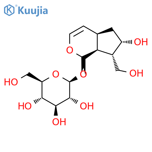 β-D-Glucopyranoside, (1S,4aS,6S,7S,7aS)-1,4a,5,6,7,7a-hexahydro-6-hydroxy-7-(hydroxymethyl)cyclopenta[c]pyran-1-yl (9CI) structure