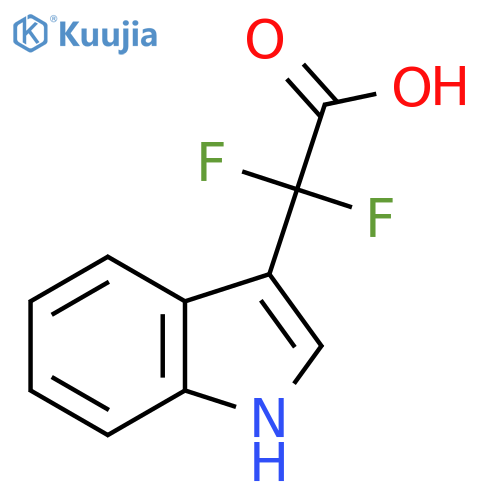 2,2-Difluoro-2-(1h-indol-3-yl)acetic acid structure