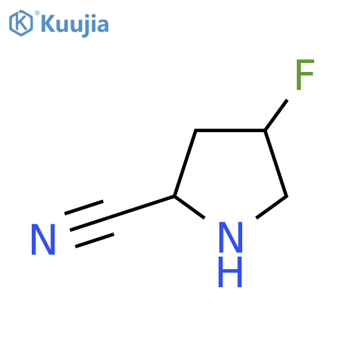 4-fluoropyrrolidine-2-carbonitrile structure