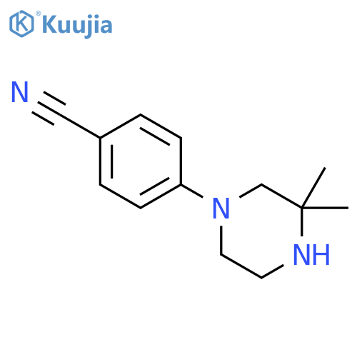 Benzonitrile, 4-(3,3-dimethyl-1-piperazinyl)- structure