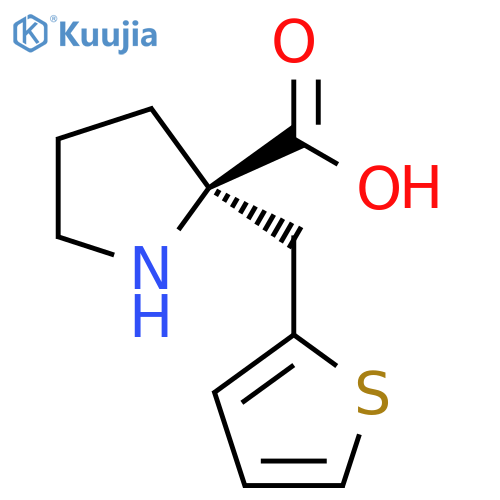 2-(thiophen-2-yl)methylpyrrolidine-2-carboxylic acid structure