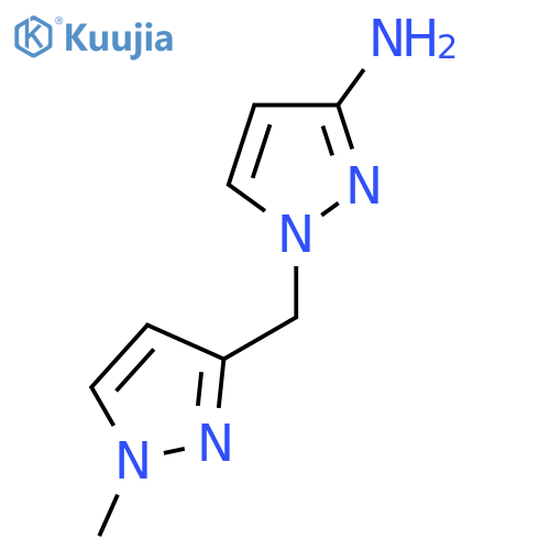 1-(1-methyl-1H-pyrazol-3-yl)methyl-1H-pyrazol-3-amine structure