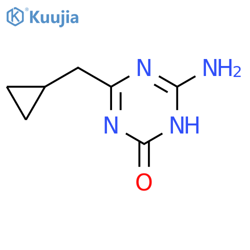 1,3,5-Triazin-2(1H)-one, 6-amino-4-(cyclopropylmethyl)- structure