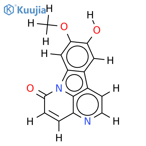 10-Hydroxy-9-methoxycanthin-6-one structure