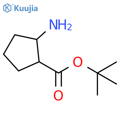 tert-butyl 2-aminocyclopentane-1-carboxylate structure